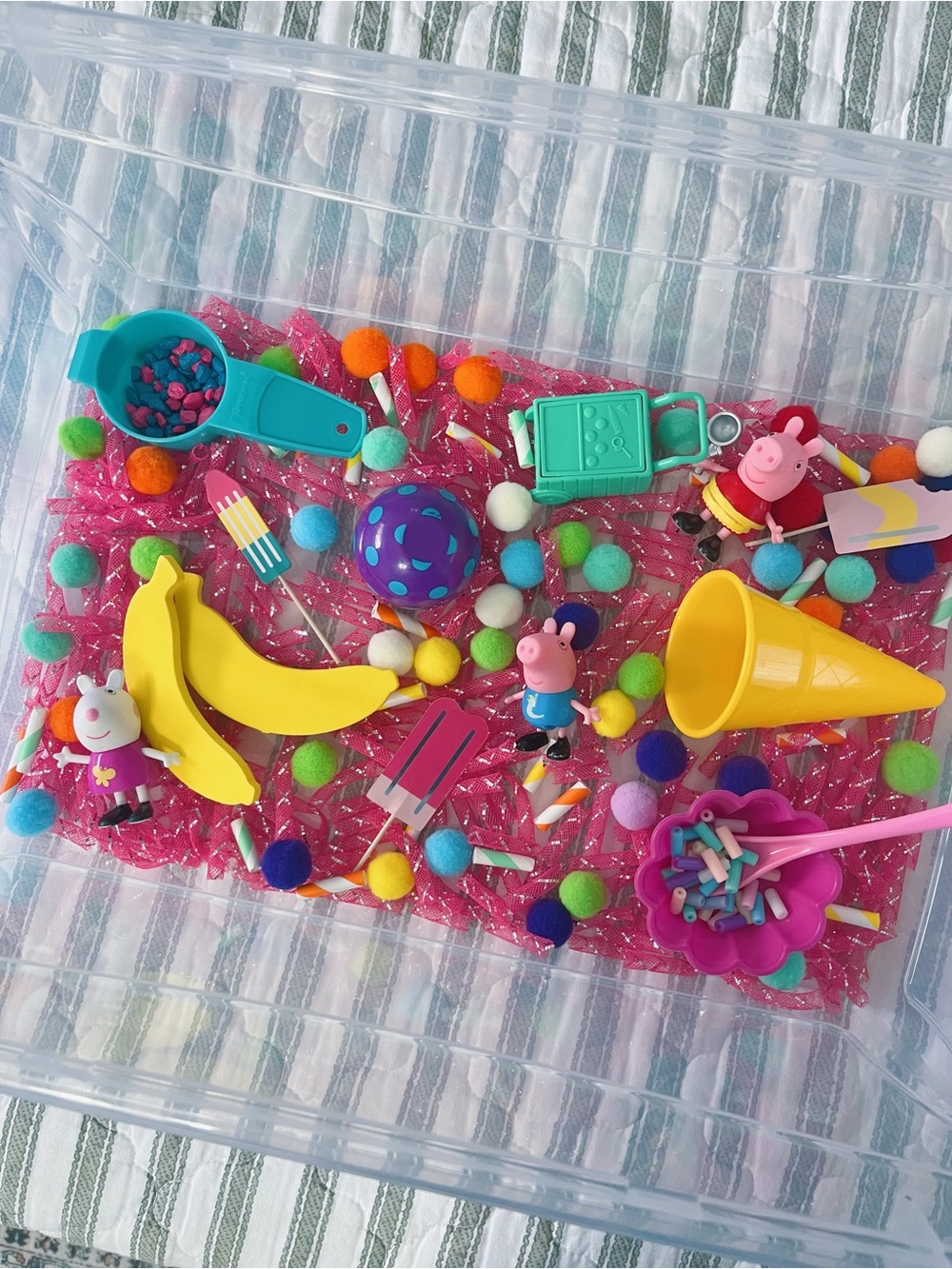Peppa Pig, George and Suzy Sheep’s Ice Cream Cart - Sensory Kit - Kids Toys